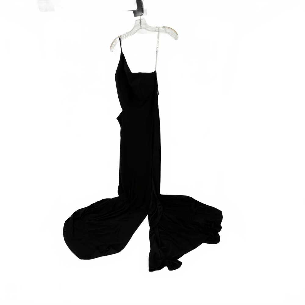 Jump Apparel Black One Shoulder Maxi Dress | Regular Size 10